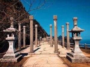 金瓜石黃金神社-金瓜石神社遺址-景點-jurassicboy, 金瓜石神社,黃金神社,鳥居,石燈籠