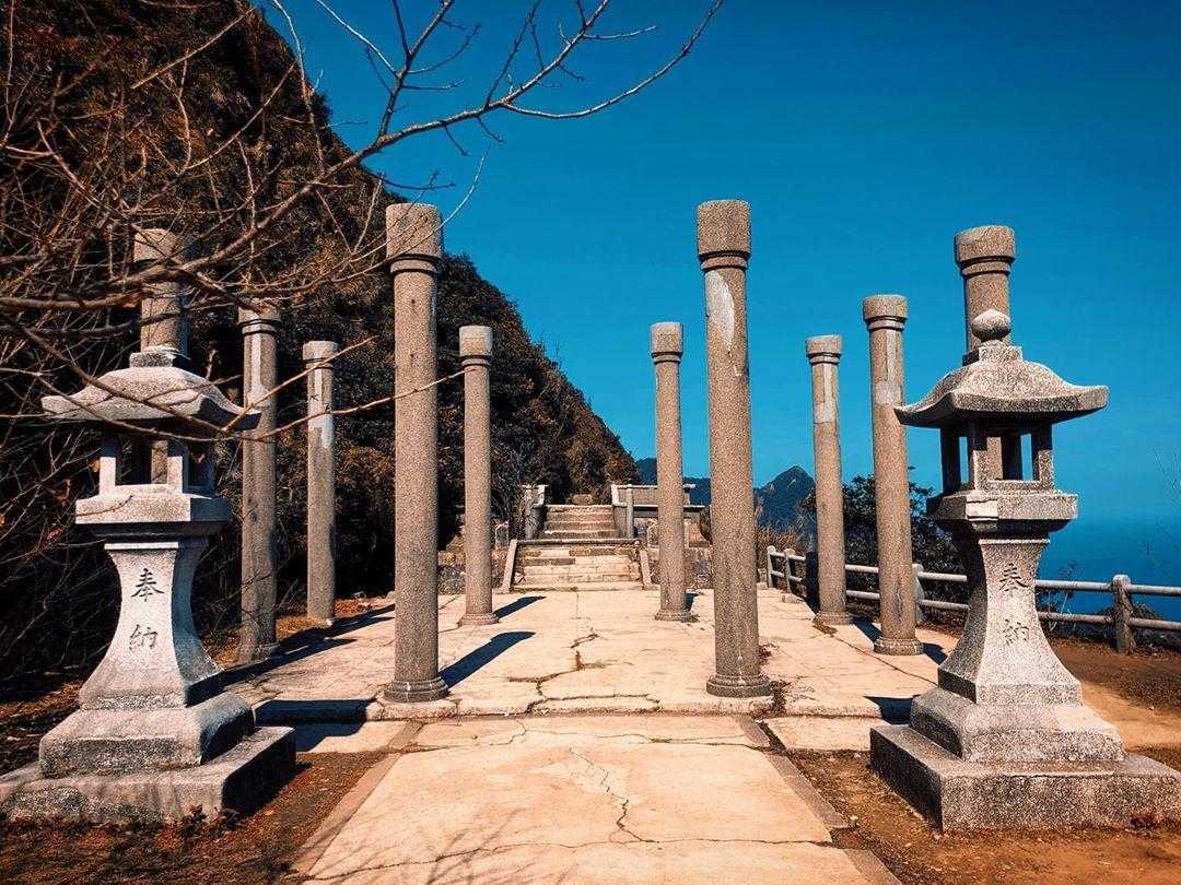 金瓜石黃金神社-金瓜石神社遺址-景點-jurassicboy, 金瓜石神社,黃金神社,鳥居,石燈籠