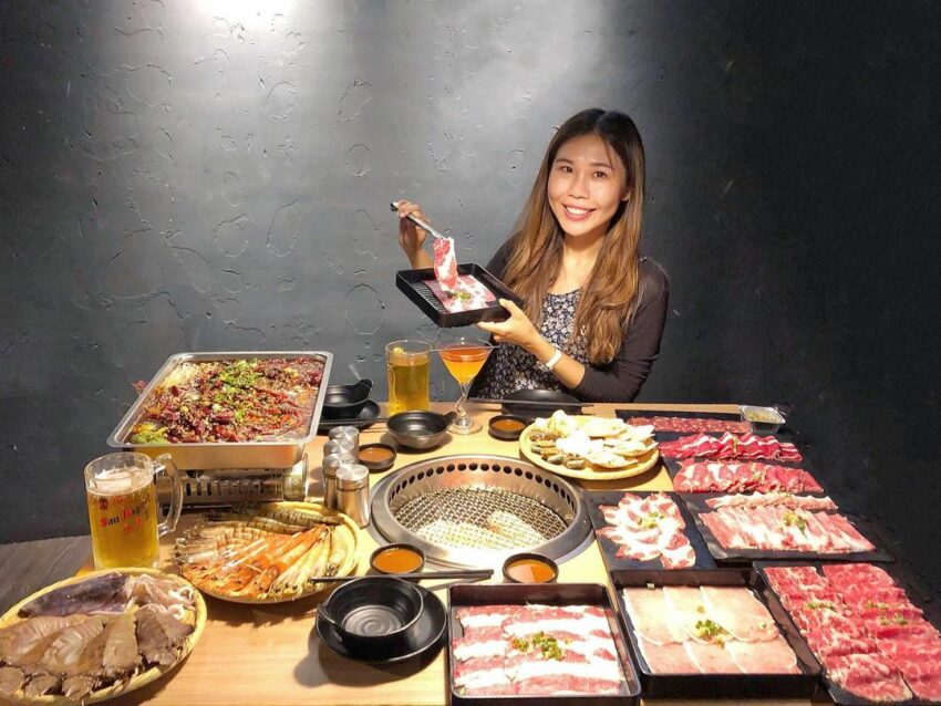 板橋美食 燒烤 燒肉 烤肉 板橋美食推薦|板橋車站周邊美食|燒肉殿(板橋旗艦店)|板橋車站步行約4分鐘距離的燒肉殿, 主打燒肉499元起吃到飽, 日本A5和牛、龍蝦、北海道大干貝、生啤等好料, 推薦板橋好吃的燒肉