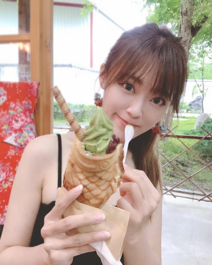 圖片授權:IG @lanihuang1122 吉安慶修院 抹茶鯛魚霜淇淋