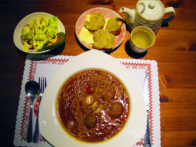 阿里山山居 牛肉丸子燉飯