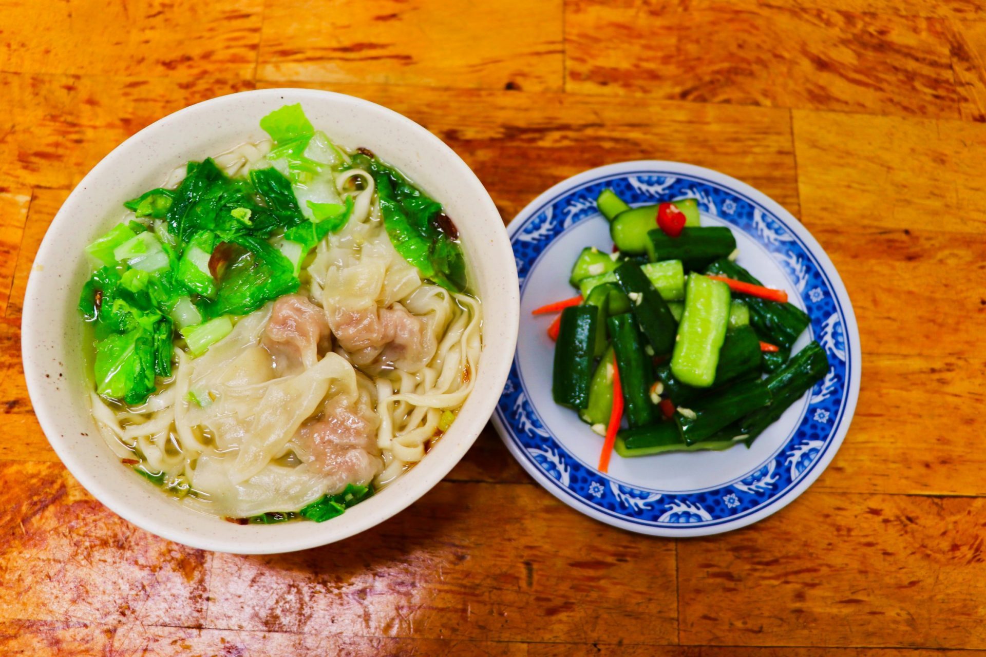 九份老麵店必點一：招牌餛飩麵