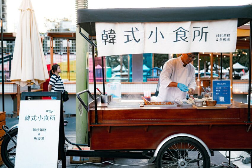 台中美食| 富地市場 |最美夜市就在草悟道,10 個必吃美食推薦 9 富地市場 韓式小食所