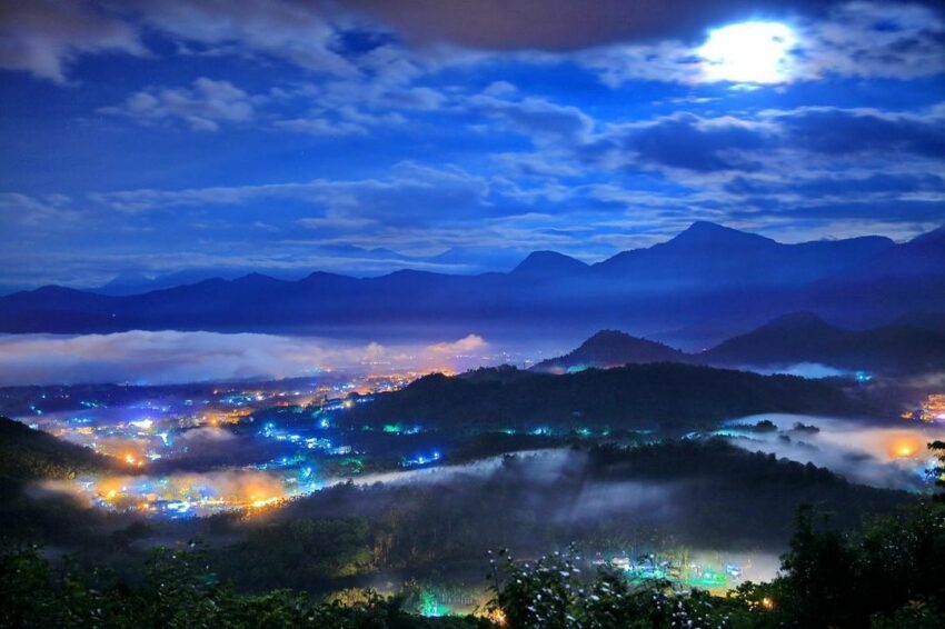 南投夜景金龍山觀景平台