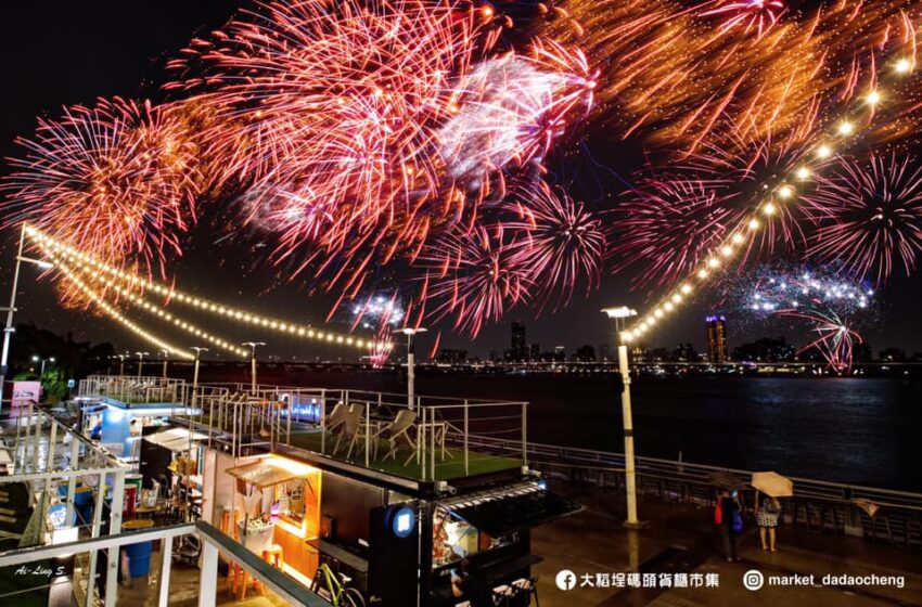 台北景點｜大稻埕一日遊 大稻埕碼頭 大稻埕碼頭貨櫃市集 大稻埕煙火