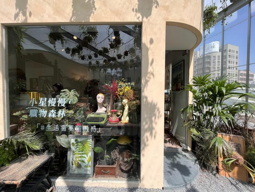 PARK2草悟廣場|小星慢慢 期間限定概念店,走進這裡就如同走進一座森林系寶庫,從店門口就散發著滿滿的高級感,店裡的一草一木、盆器、擺飾、木櫃等琳瑯滿目的物品,都是由店主人細心選擇再用心搭配而成 小星慢慢 期間限定概念店, PARK2草悟廣場, 台中景點, 台中新景點, 台中逛街
