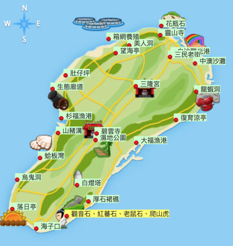 小琉球民宿推薦地圖