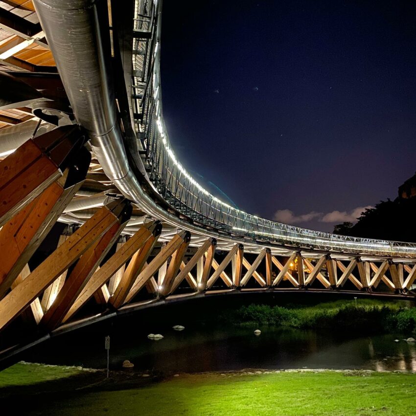 台南夜景竹溪左岸