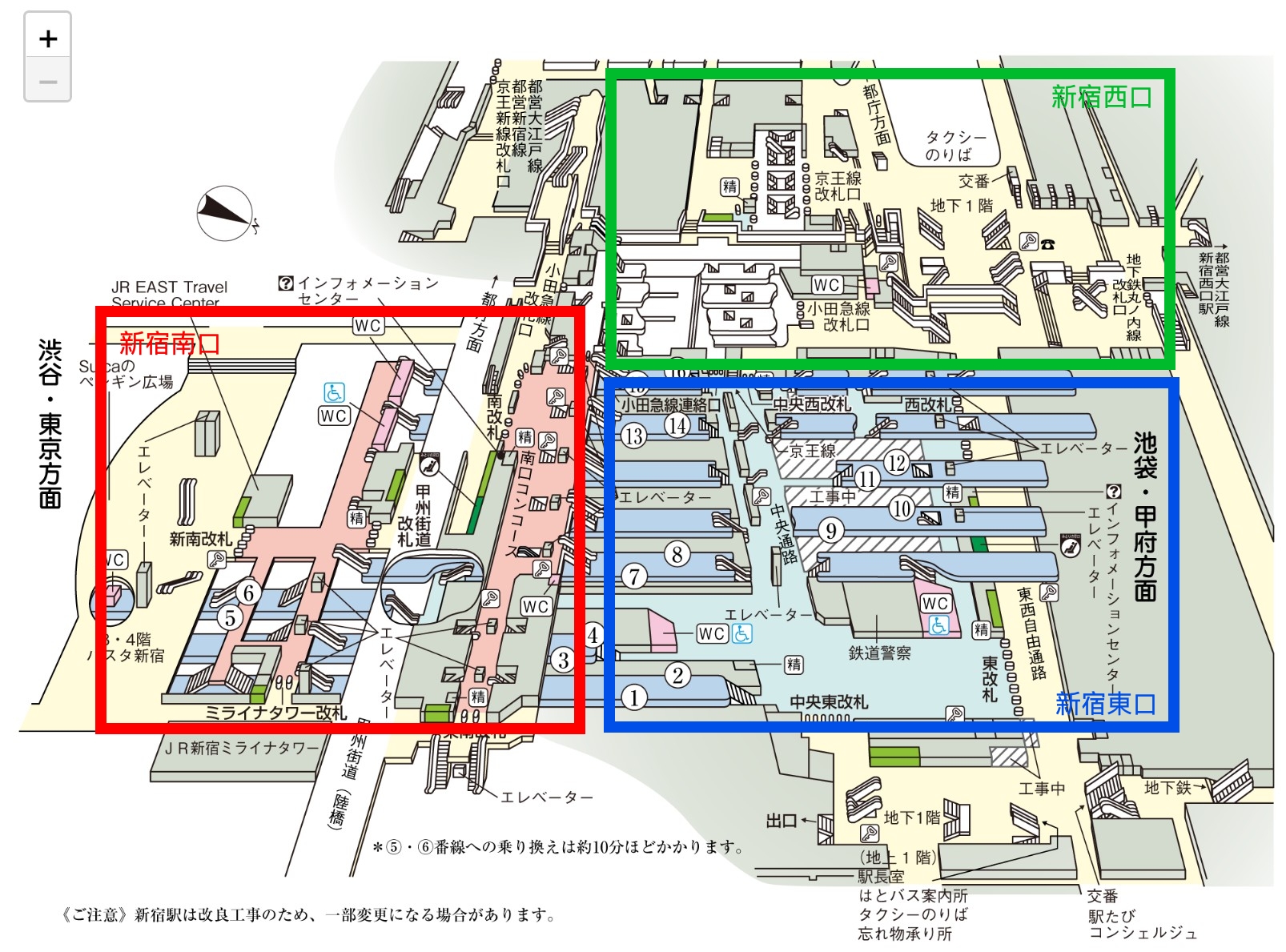 新宿車站地圖
