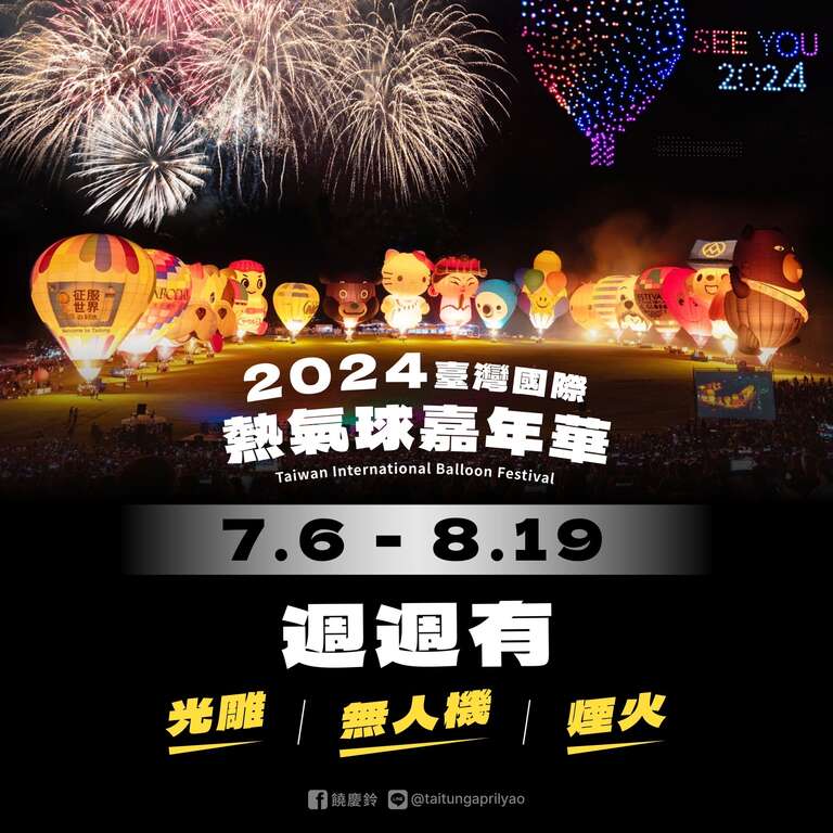 2024臺灣國際熱氣球嘉年華資訊