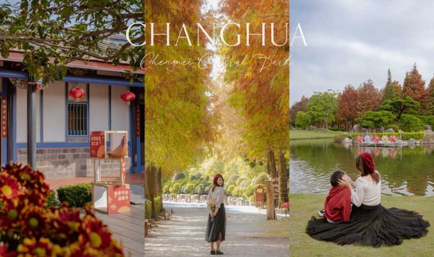 今夜星辰休閒農場 彰化景點》成美文化園|百米落羽松步道超夢幻!油紙傘天空步道、百年古厝、日式庭園,週末親子一日遊 2025 成美文化園
