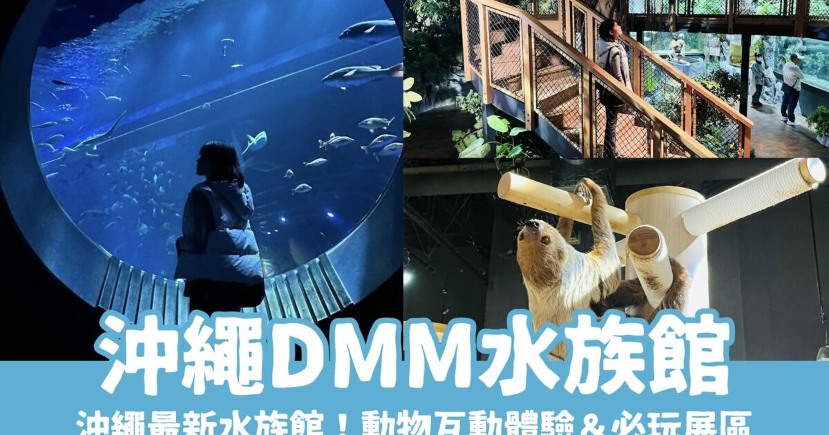 【沖繩DMM水族館】超夯餵食體驗、必玩重點、門票交通，DMM Kariyushi水族館全攻略！