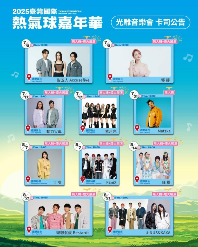 【台東熱氣球】時間公布!7/5哆啦A夢首度聯名就在鹿野高台,光雕音樂會&交通全攻略! 【台東熱氣球】時間公布!7/5哆啦A夢首度聯名就在鹿野高台,光雕音樂會&交通全攻略!