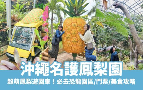 【沖繩名護鳳梨園攻略】超萌鳳梨遊園車、必去恐龍園區！門票優惠/美食/附近景點懶人包