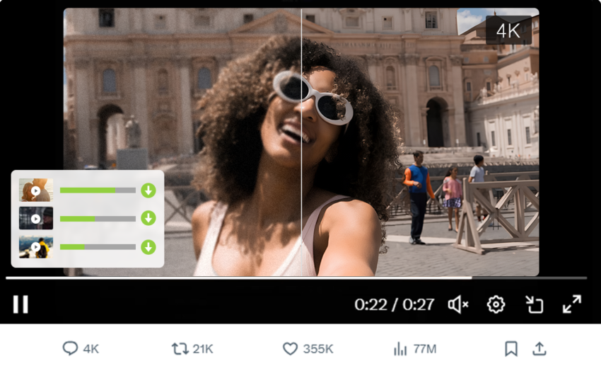 旅行紀錄必備！VideoProc Converter AI 一站式處理影音難題：AI修復、轉檔、下载，終身版限時6折。